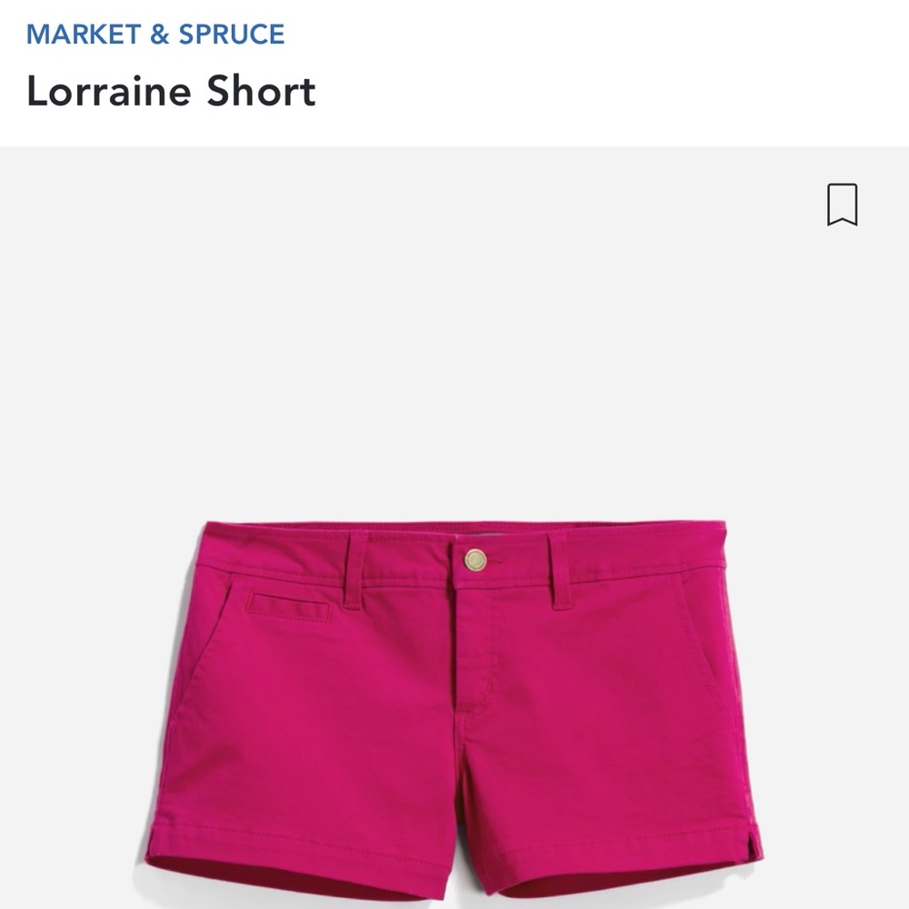 Stitch fix Market and Spruce Lorraine short- fuchsia